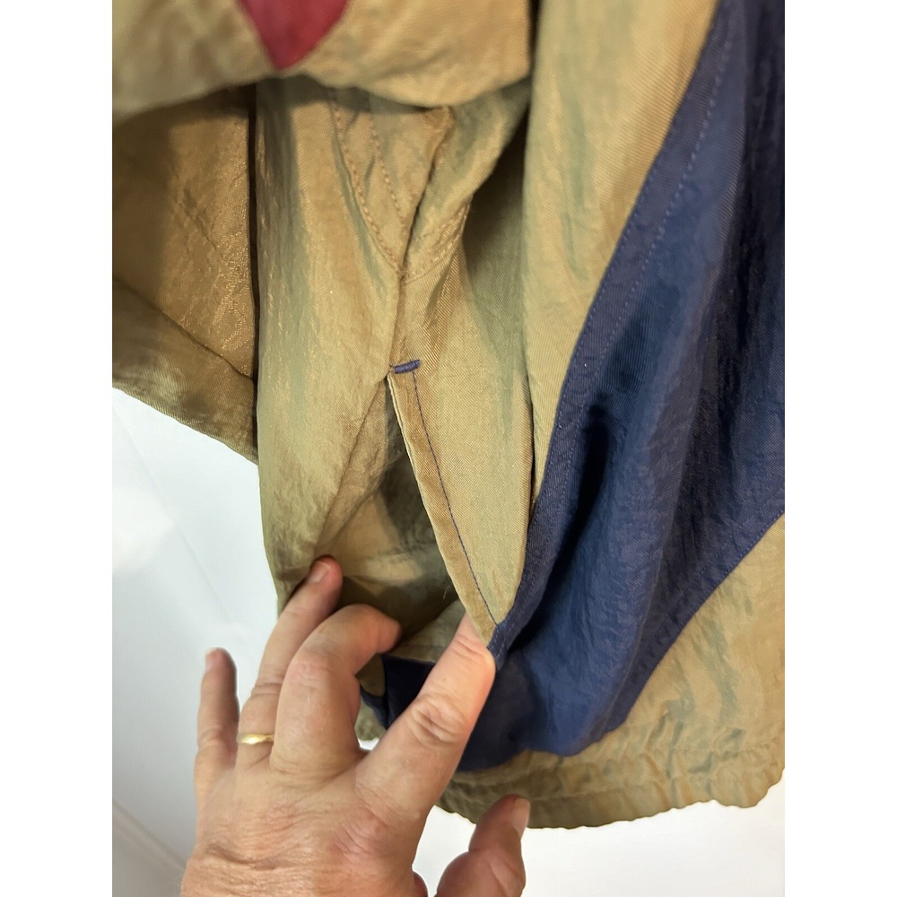 Vintage men's puma windbreaker jacket. Burgundy blue green. Zip‎ up. Large. - Picture 10 of 10